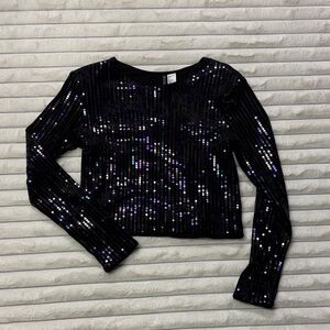 H&M Multicolor Sequin Top